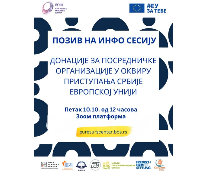 Позив на онлајн инфо сесију: Отворен нови конкурс за донације за посредничке организације